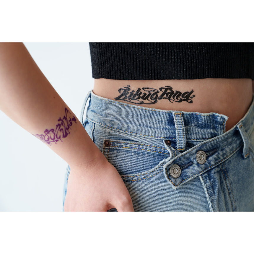 "Love Me" , "I'm Sorry" Tattoo Sticker Set